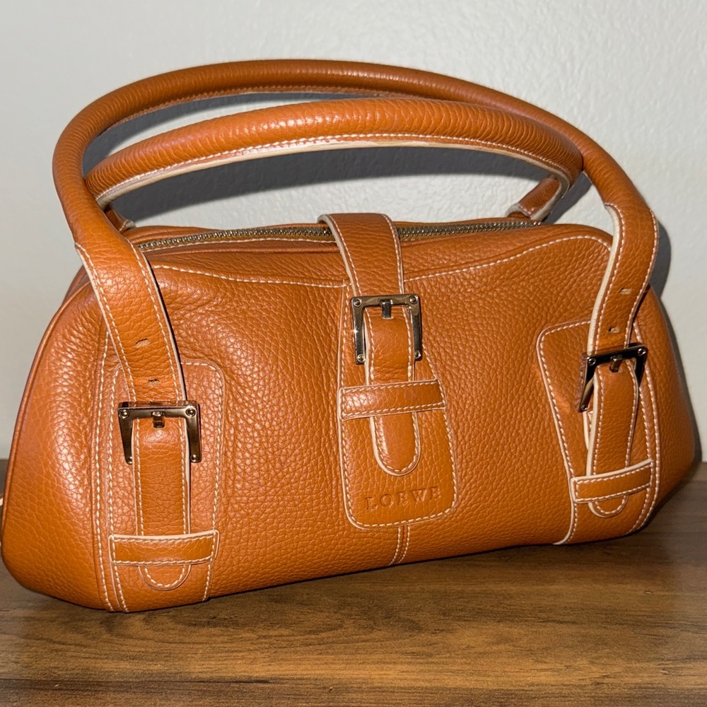 Loewe Senda Cognac Leather Satchel ♥️AUTHENTIC♥️